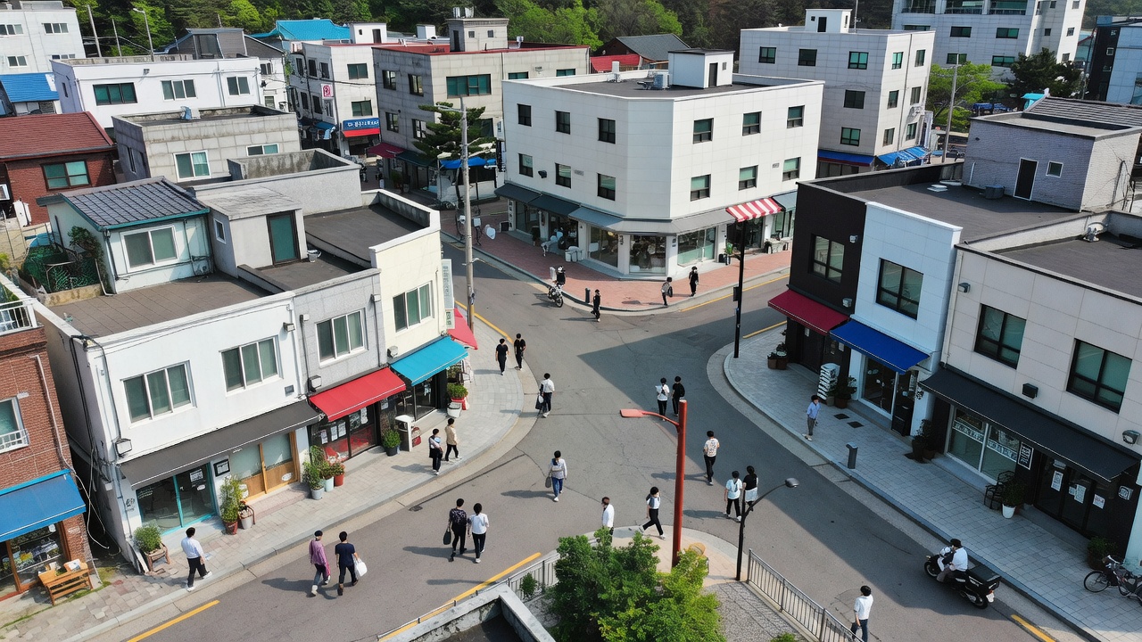 오산세교상가 입지별 특징을 비교한 상권 전경