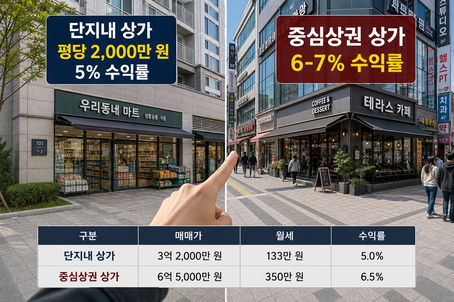 오산세교상가 분양가와 예상 수익률 비교 기준