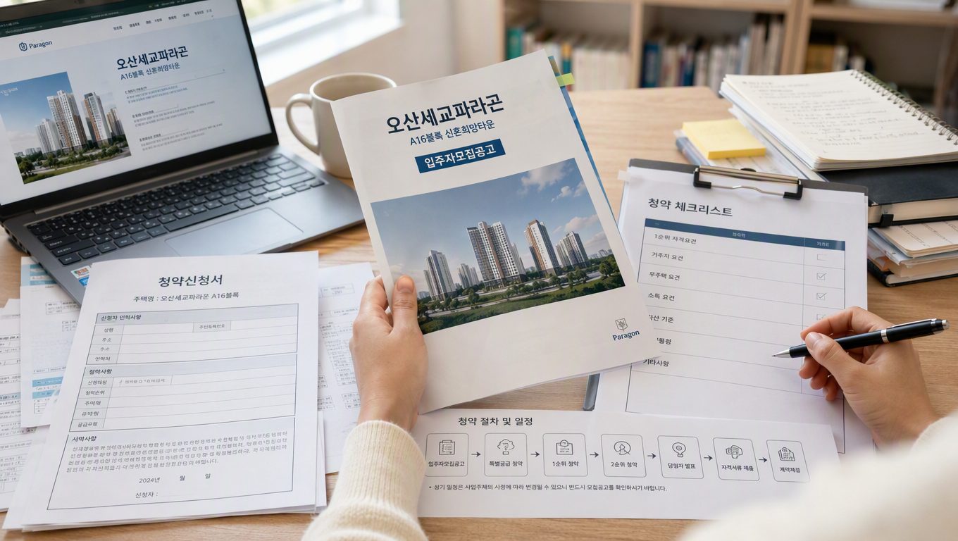 오산세교파라곤 청약 전 꼭 확인할 서류와 절차