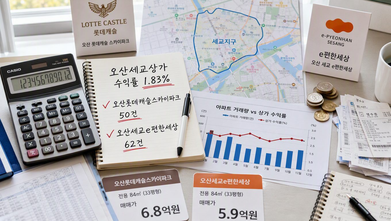 오산세교상가 수익률과 입지 판단 기준